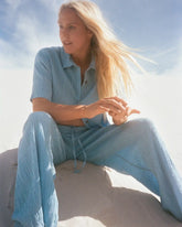 Laura Short Sleeve Shirt - Blue Drift