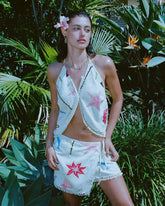 Lottie Hall Woven Tank - Sunny Lime