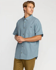 All Day Short Sleeve Shirt - Steel Blue