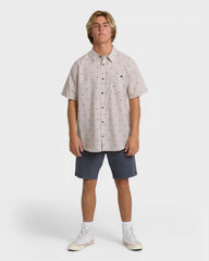 Sundays Mini Short Sleeve Woven Shirt - Ash Rose