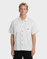 Bad Dog Short Sleeve Woven Shirt - Off White