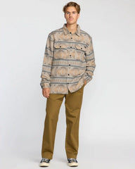 Offshore Jacquard Long Sleeve Flannel Shirt - Sand