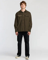 Austin Garage Long Sleeve Shirt - Chocolate
