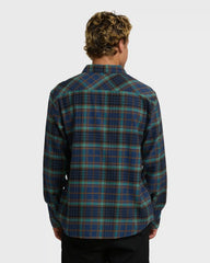 Coastline Long Sleeve Flannel Shirt - Dark Denim
