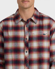 Coastline Long Sleeve Flannel Shirt - Plum