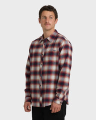 Coastline Long Sleeve Flannel Shirt - Plum