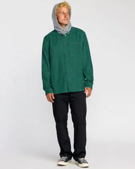 Baja Long Sleeve Flannel Shirt - Sage Green