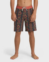 Sundays Lo Tide 18" Boardshorts - Black Multi - Black
