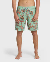Sundays Lo Tide 18" Boardshorts - Granite Green Multi - Granite Green