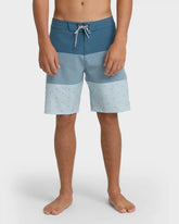 Tribong Lo Tide 19" Boardshorts - Blue Fog Multi - Blue Fog
