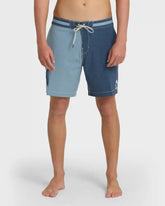 Sunset Lo Tide 19" Boardshorts - Blue Fog Multi - Blue Fog