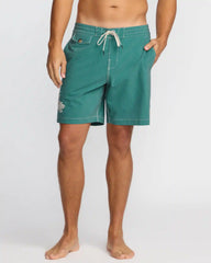 Austin Garage Lo Tides 19" Boardshorts - Teal
