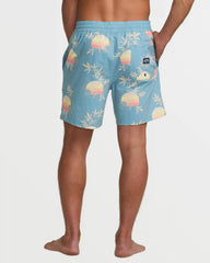 Good Times Layback 16" Trunks - Washed Blue