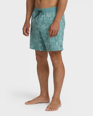 Good Times Layback 16" Trunks - Blue Fog
