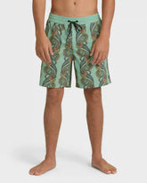 Good Times Layback 16" Trunks - Granite Green