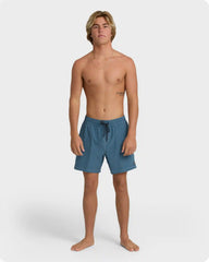 Lineup Solid Layback 16" Trunks - Real Teal