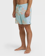 Seventy Three Layback 16" Trunks - Dusty Blue
