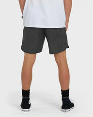 Surftrek Transit Elastic 17" Hybrid Shorts - Black Camo