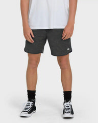 Surftrek Transit Elastic 17" Hybrid Shorts - Black Camo