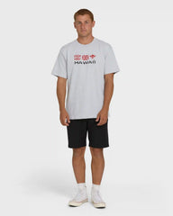 Kahili Hawaii Regular Short Sleeve Tee - Heather Gray