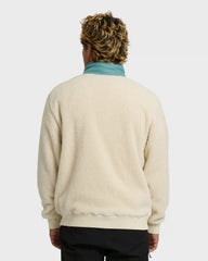 Boundary Peak Mock Neck Sherpa Fleece - Oatmeal