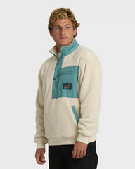 Boundary Peak Mock Neck Sherpa Fleece - Oatmeal