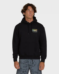 Haleiwa Rising Sun Pullover Hoodie - Black