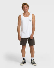Hollow Diamond Tank - White