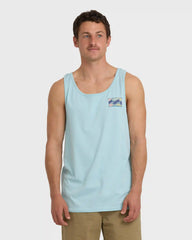 Crayon Wave Premium Tank - Dusty Blue