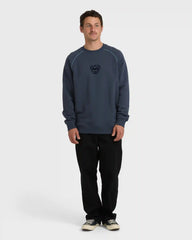 Bio Fleece Crewneck Sweatshirt - Vintage Navy