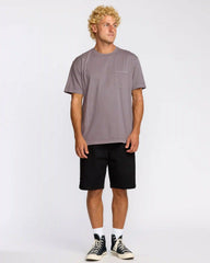 Essential Premium Wave Wash T-Shirt - Grey Violet