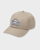 Crayon Wave Strapback Hat - Gravel