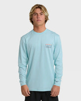 Runner Long Sleeve Surf Tee - Blue Heather