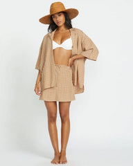 Beach Side Short Sleeve Shirt - Doeskin