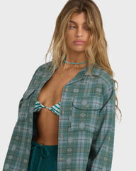Coastal Breeze Long Sleeve Shirt - Mineral Blue