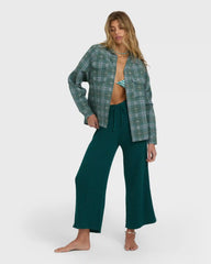 Coastal Breeze Long Sleeve Shirt - Mineral Blue