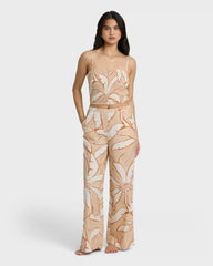 Tropic Breeze Woven Tank - Stone