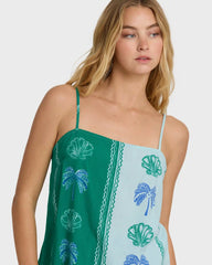 Vacay Dreams Woven Tank - Pool Blue