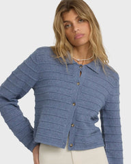 Ayla Sky Sweater - Stone Blue