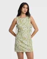 Floral Trippin Mini Dress - Cactus