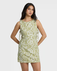 Floral Trippin Mini Dress - Cactus