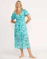 Go Coastal Midi Dress - Blue Bird