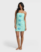 Sun Rays Mini Dress - Pool Blue