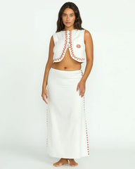 Secret Cove Skirt - Salt Crystal