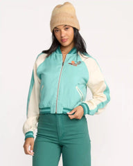 Dream Vacation Souvenir Jacket - Misty Blue