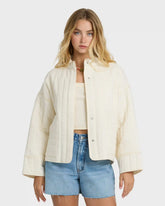 Folk Story 2 Quilted Jacket - White Cap