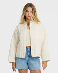 Folk Story 2 Quilted Jacket - White Cap