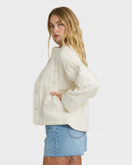 Folk Story 2 Quilted Jacket - White Cap