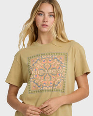 Flowers Ahead Short Sleeve T-Shirt - Stone