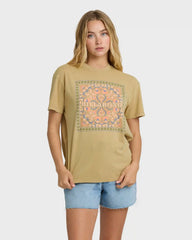 Flowers Ahead Short Sleeve T-Shirt - Stone